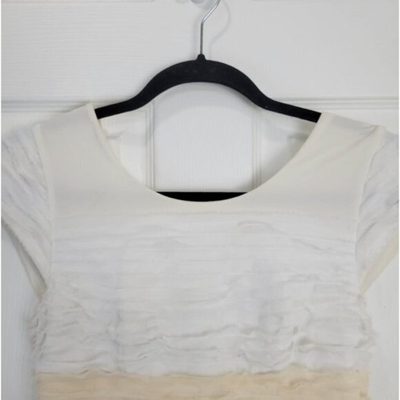 BEBE Peyton Colorblock Mini Bodycon Tier Cocktail Dress S - Picture 3 of 11